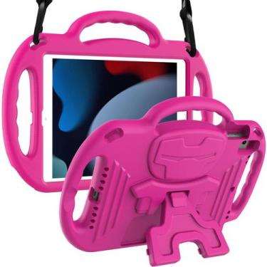 Imagem de Capa infantil LTROP para iPad 10,2" de 7ª, 8ª e 9ª geração com alça