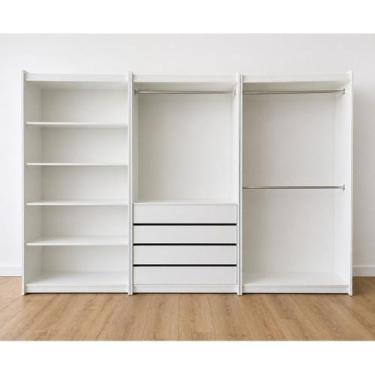 Imagem de Kit Modulado Closet E Lojas 100% Mdf Branco - Suprema Móveis