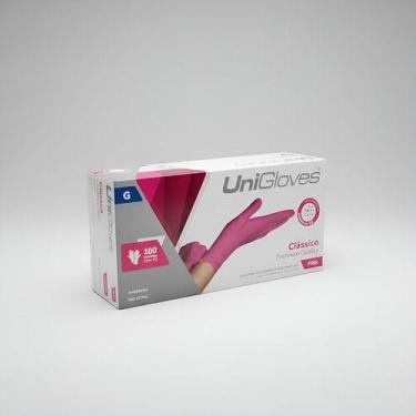 Imagem de Luva Procedimento Latex Pink Com Pó Unigloves 100un, Pink, G