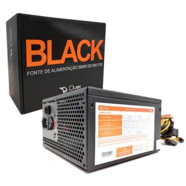 Imagem de Fonte Duex DX500FSE, 500W, Bivolt Manual, Preto