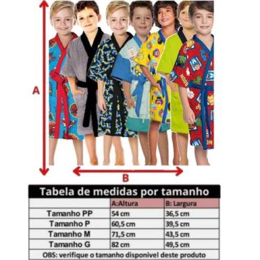 Imagem de Roupão de Banho de Menino Aveludado Infantil Kids Divertido - Lepper, 