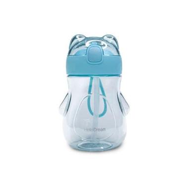 Imagem de Copo Infantil 350ml Plástico C/ Tampa E Canudo Antivazamento - ARKZ Sp