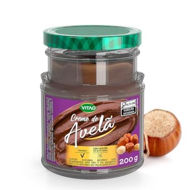 Imagem de VITAO Creme de Avelã Vegano Zero Açúcar 200g – Sem Glúten, Menos Calorias e Uso Versátil