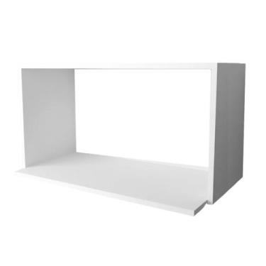 Imagem de Nicho Gabinete Suporte Micro Ondas Multiuso Cozinha Mdf Branco - Insta
