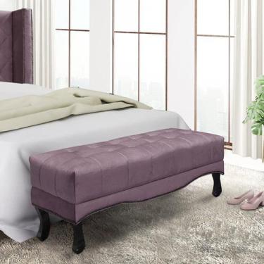 Imagem de Calçadeira Recamier Solteiro Vicenza Roxo/Uva - Spezzia Decor