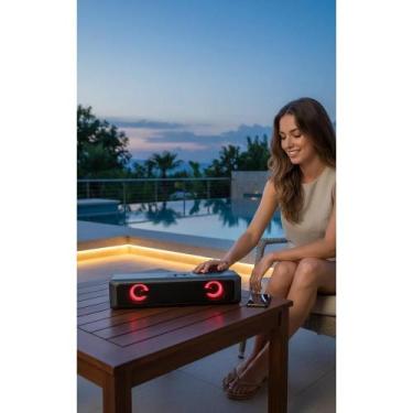 Imagem de Soundbar 5.1 Preto LED: Som Imersivo e Resistente à Água - Congratulat