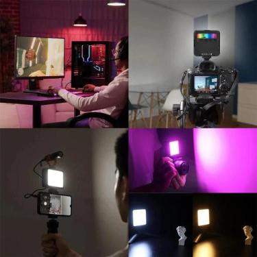 Imagem de Luz De Preenchimento LED RGB Portátil De Bolso Ajustável Mini Lâmpada 