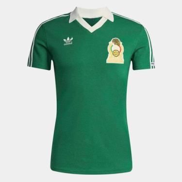 Imagem de Camisa Seleção México Home 86 N9 Adidas Masculina, Verde, M