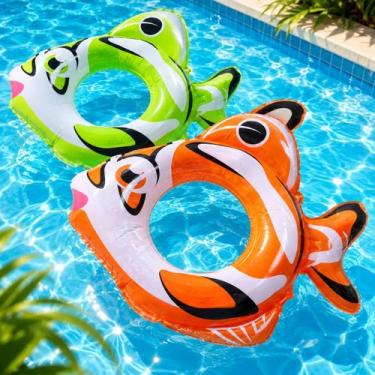 Imagem de Boia Circular Peixe Inflável 79x86cm Piscina Praia - Funs