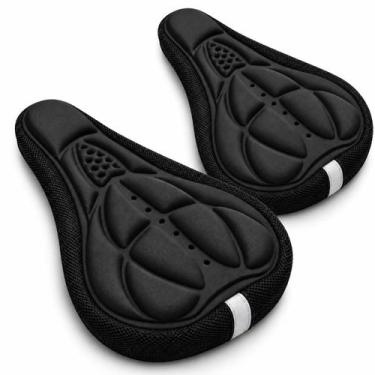 Imagem de KIT 2 Capa Gel Silicone Banco Selim Almofada Forro Bicicleta - ETB