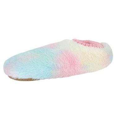 Imagem de Jessica Simpson unisex adult Heart Plush Socks With Anti-skid Soles Slipper, Tie Dye, Small-Medium US