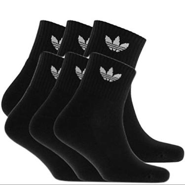 Imagem de Meias masculinas Adidas Originals 6 pares de meias 3/4, sem cor, tamanho sem tamanho