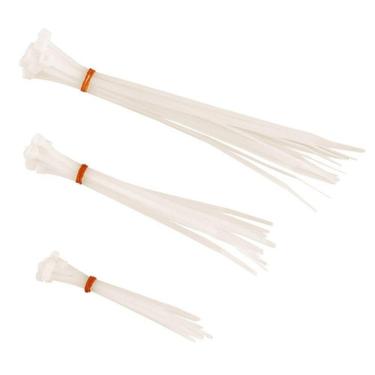 Imagem de Abraçadeiras Nylon 3 Tamanhos Branco