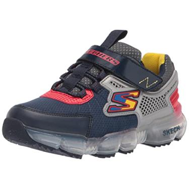 Imagem de Skechers Tênis infantil unissex Skech-air Bolt, Azul-marinho/carvão, 11 Little Kid