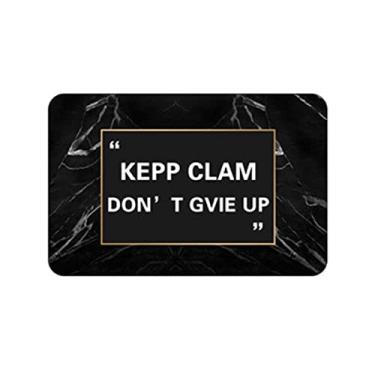 Imagem de Tapetes de banheiro para banheiro não deslizantes pretos 40 x 60 cm Tapetes de banheiro com espuma de memória - Tapete de banheiro de secagem rápida