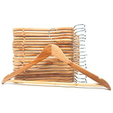 Imagem de Cabide de Madeira Verniz 20 Unidades