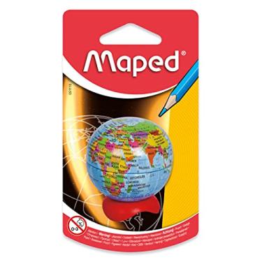 Imagem de Apontador Globo 1 Furo, Maped, 51110, Vermelho/Verde/Amarelo/Azul