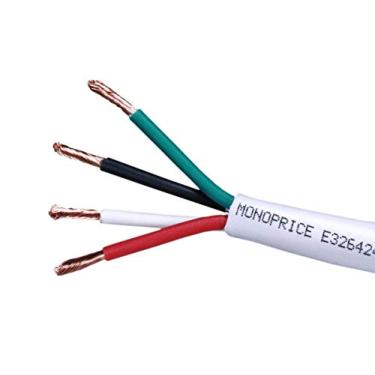 Imagem de Cabo de alto-falante Monoprice 102816 12AWG CL2 com 2 condutores, 18 AWG (Escala americana de bitolas de fios), CL3 Rated | 4-Conductor, 1000ft