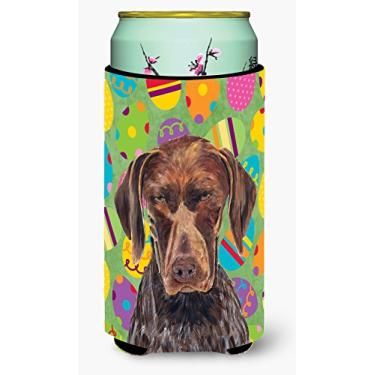 Imagem de Caroline's Treasures SC9475TBC apontador alemão de páscoa com fios curtos Eggtravaganza Isolador de bebidas para bebidas, para meninos altos, multicoloridos