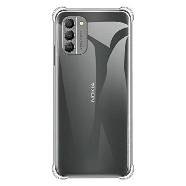 Imagem de Capa para Nokia G400, capa traseira de TPU macio à prova de choque silicone bumper anti-impressões digitais capa protetora de corpo inteiro para Nokia G400 (6,58 polegadas) (transparente)