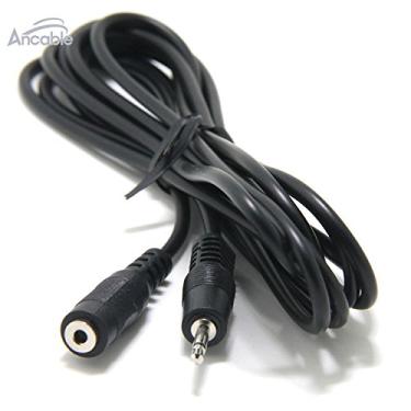Imagem de Ancable Conector de Áudio Mono TS, 2 Peças, 2,5 mm, Macho para Mulher, Cabo de Extensão para Harmony IR Blaster, 6 Pés, 26 AWG