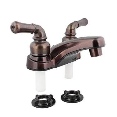 Imagem de Empire Faucets Torneira de banheiro RV - Torneira de banheiro bronze de 10 cm para pia de trailer, aerador de economia de água e alças de bule de chá