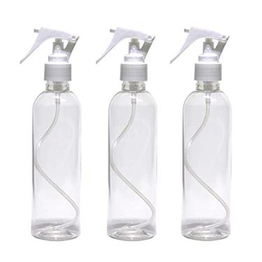 Imagem de 3 Frascos Borrifador Spray 250ml Cilíndrico Alto Mg