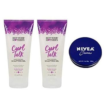 Imagem de Not Your Mother's Gel de escultura Curl Talk Frizz Control 170 g (pacote com 3). Creme corporal tamanho viagem 28 g incluído.