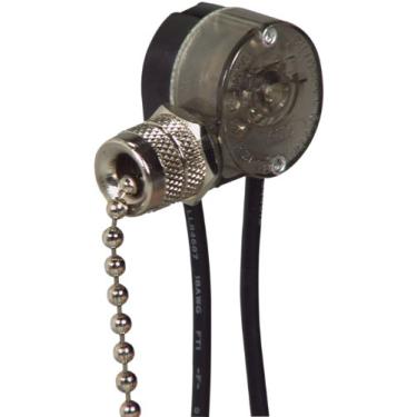 Imagem de EATON Fiação BP458NP-SP-L 3 Amp, 125 Volt Corrente de tração de haste única com interruptor de sino de extremidade, acabamento em níquel