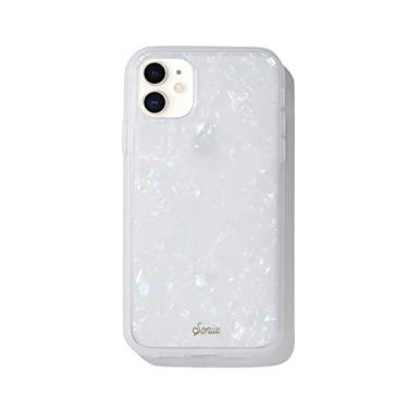 Imagem de Sonix Capa Pearl Tort para iPhone 11 [testado em quedas de 3 metros] Capa protetora translúcida com mármore branco iridescente para Apple iPhone 11