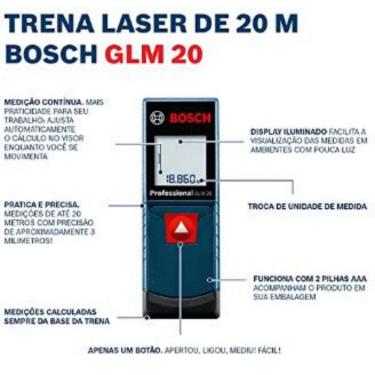 Imagem de Trena Laser Bosch glm 20 alcance 20m