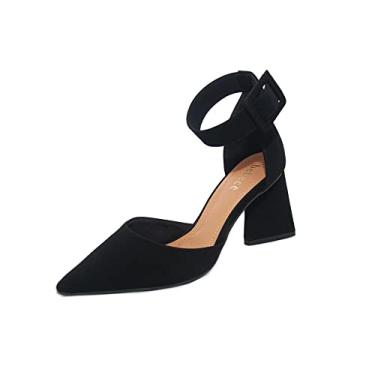 Imagem de Sapato Feminino Bebecê Salto Médio REF: T7024-287 NOBUCK