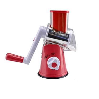 Imagem de Tabletop Cortador Fatiador 3 Laminas Ralador Verdura Legumes Cor:Vermelho