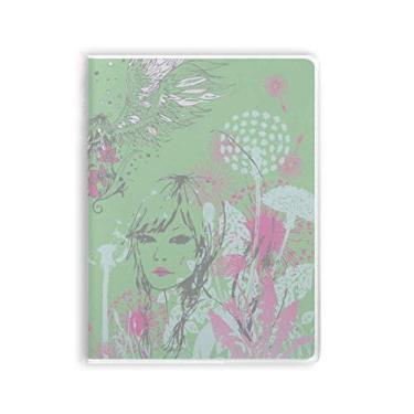 Imagem de Caderno de anotações com asas de dente-de-leão e capa macia para diário