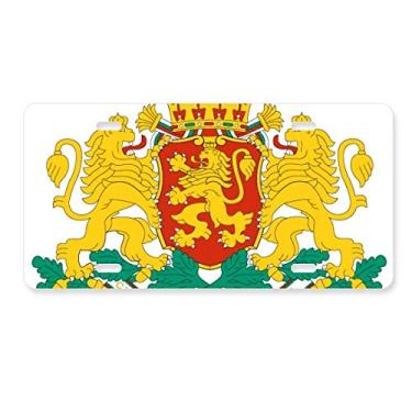 Imagem de DIYthinker Placa de carro com emblema Nacional Sofia Bulgaria em aço inoxidável para decoração de carro