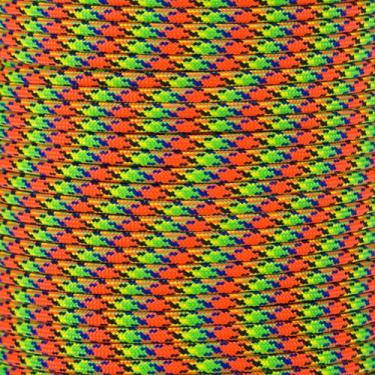 Imagem de Corda de paraquedas 550 tipo III 7 fios de 4 mm de diâmetro – cabo de sobrevivência de resistência à tração de 250 kg (30 metros, vírus, enrolador)