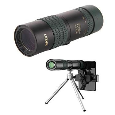 Imagem de Telescópio monocular, telescópios profissionais portáteis HD 8-24X30 HD, para observação de pássaros, cavalos de acampamento e viagens, com suporte para smartphone e tripé