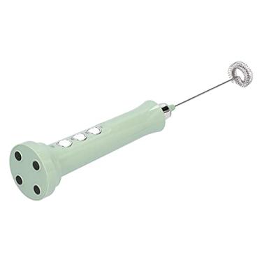 Imagem de Espumador elétrico, portátil, de três velocidades, com 3 cabeças de mistura para espuma de leite para mistura de ovos