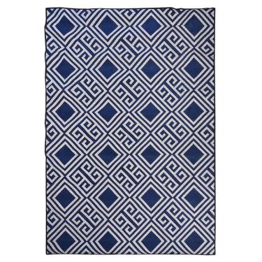 Imagem de Tapete Sala Magia Geometrico Grego 200X300 Cm Azul