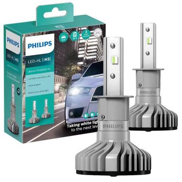 Imagem de Par Lâmpada Farol Philips Led Ultinon Pro5000 Hl H3 5800k