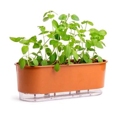 Imagem de Jardineira Autoirrigável 40cm x 16cm - Terrazzo Terracota