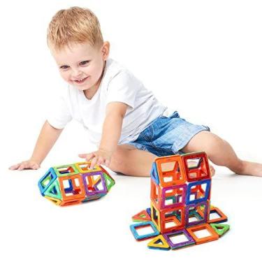Imagem de 30Pcs Magnetic Building Blocks Brinquedos Educacionais Telhas Set Para