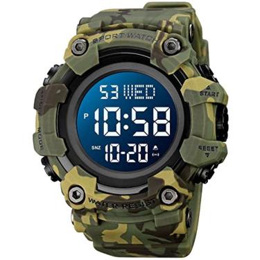 Imagem de Gosasa Homens Esportes Militares Relógios Digitais Avião Em forma de LED Luz Impermeável Relógios Impermeáveis
