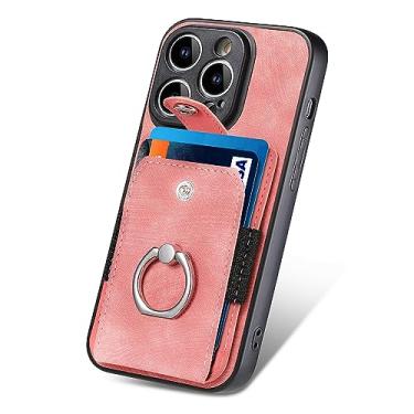 Imagem de Hee Hee Smile Capa de telefone para Samsung Galaxy A04E carteira de couro concha bolsa de cartão com anel de dedo fivela capa de telefone capa flip rosa