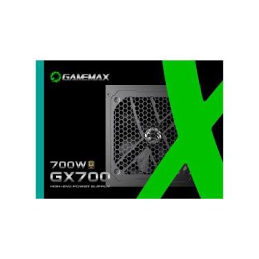 Fonte Gamemax 600W 80 Plus White, PFC Ativo, Preto - GS600