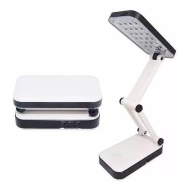 Imagem de Luminária Mesa Leitura Led Recarregável DP-666, Branco