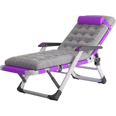 Imagem de Cadeiras reclináveis ​​de jardim, poltrona reclinável dobrável com apoio de cabeça, cadeira Zero Gravit, encosto ajustável em 5 velocidades, espreguiçadeiras de jardim ao ar livre, 10