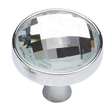 Imagem de Puxadores de armário de cristal, ganchos de parede de liga de zinco, ganchos de suspensão, alças de móveis, armário de cozinha, gaveta, hardware, k, 24mm