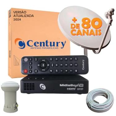 Imagem de Kit Completo Antena Parabólica Banda Ku Receptor Century Se