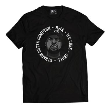 Imagem de Camiseta Skull Clothing Ice Cube Real Rapper Masculina-Masculino